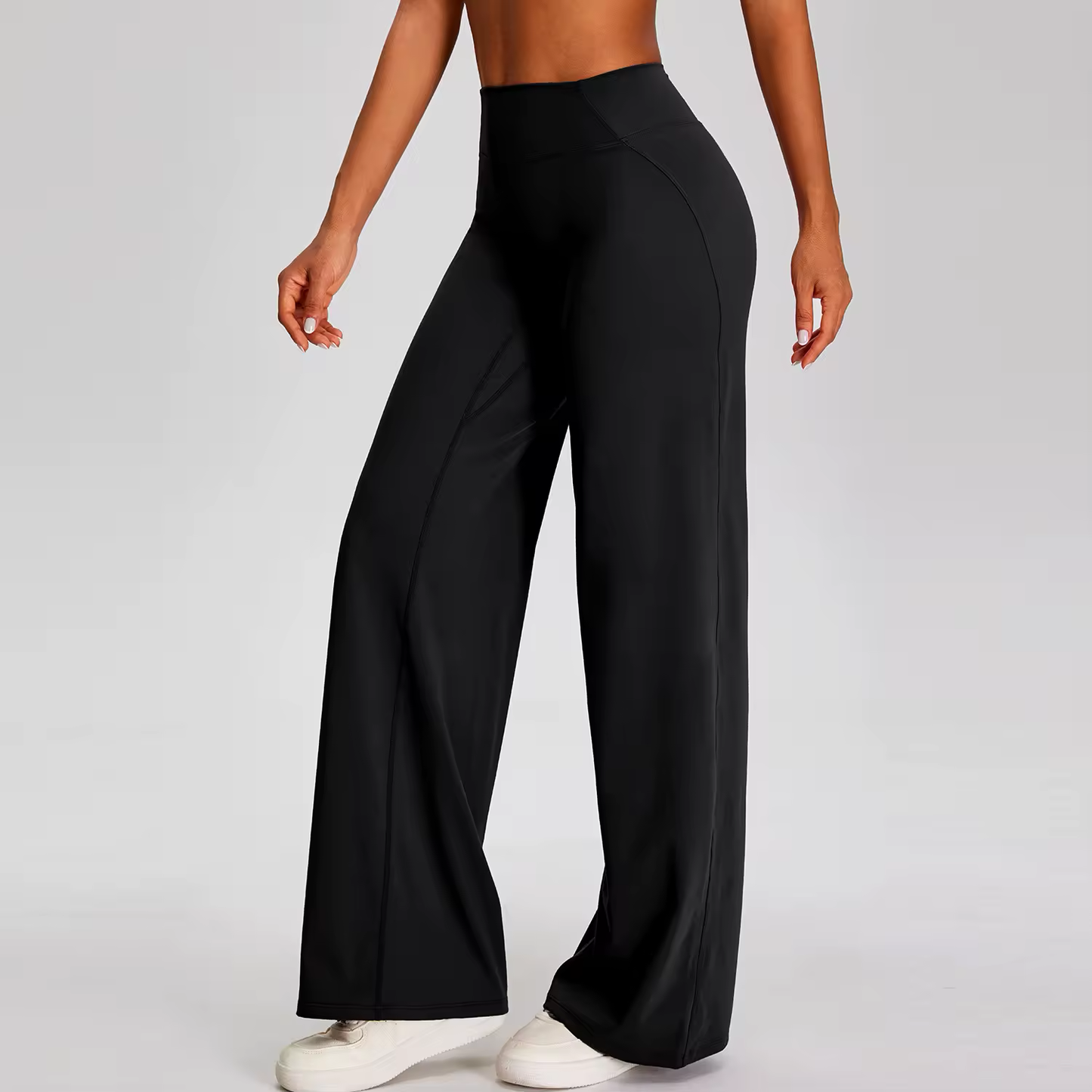 High-Waisted Straight Leg Performance Pants