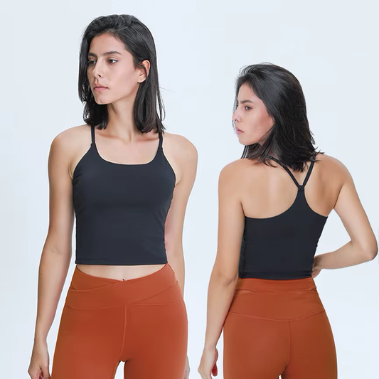 Y-Back Performance Tank with Built-In Support