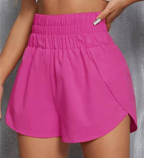 Women’s Quick-Dry High-Waist Workout Shorts.